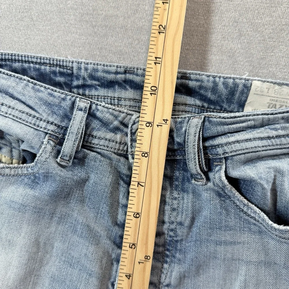 Diesel Jeans Men 28x32 Blue Tazy Slim Carrot Stretch‎ Light Wash Skater 008L5